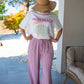Pantalon Eline rose