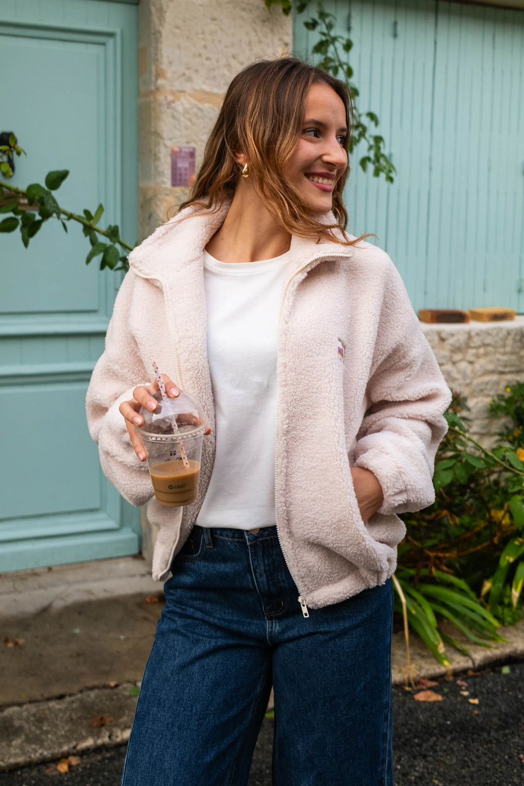 Veste polaire Sofia écru