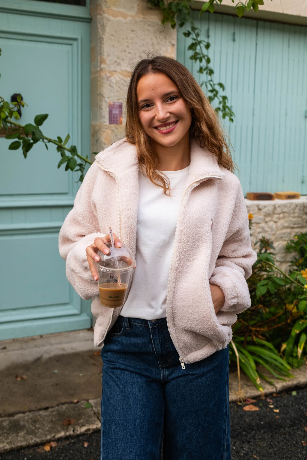 Veste polaire Sofia écru