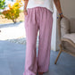 Pantalon Eline rose