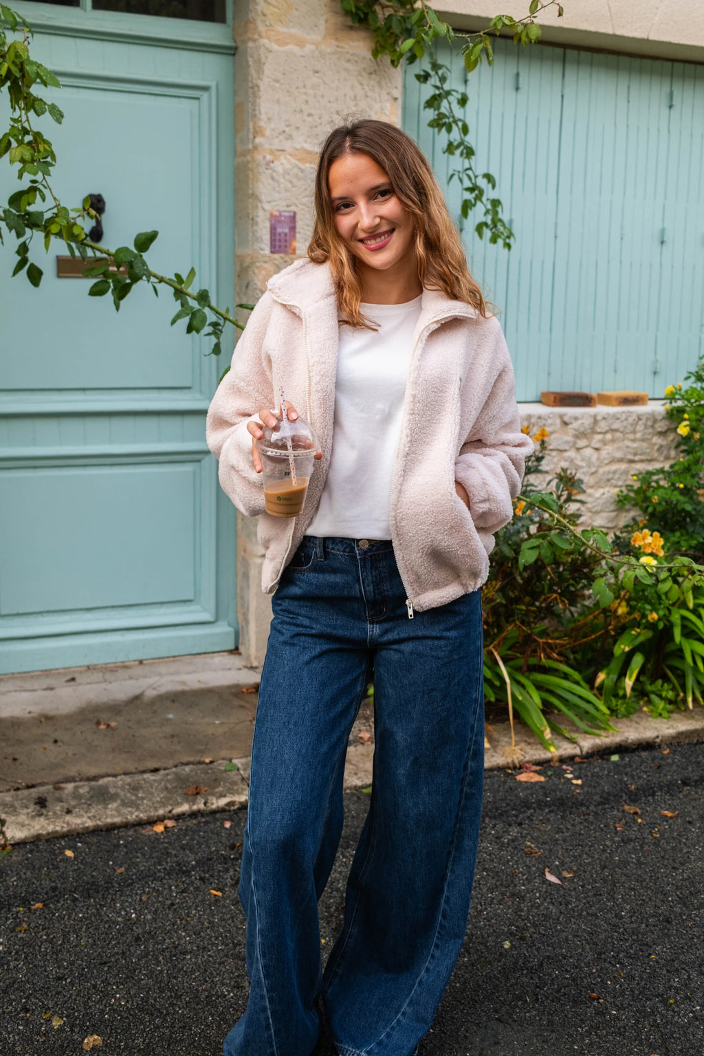 Veste polaire Sofia écru