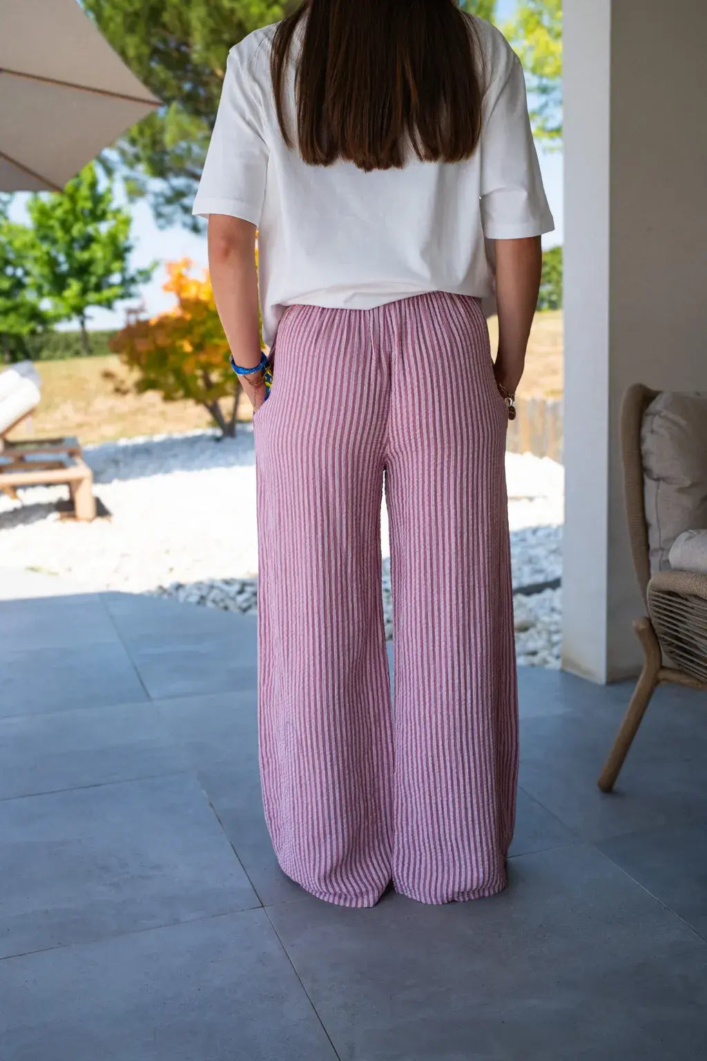 Pantalon Eline rose