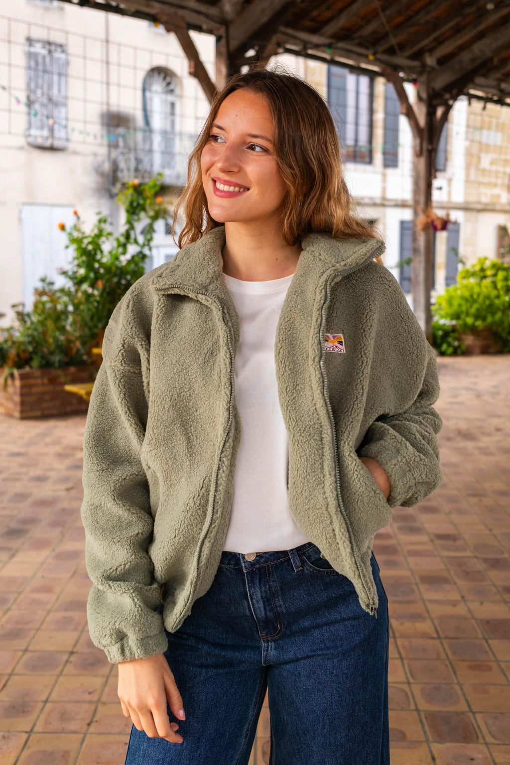 Veste polaire Sofia sauge