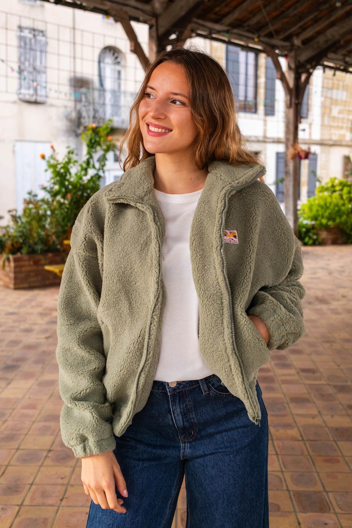 Veste polaire Sofia sauge