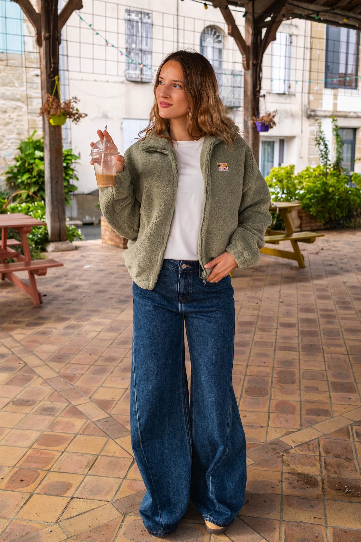 Veste polaire Sofia sauge