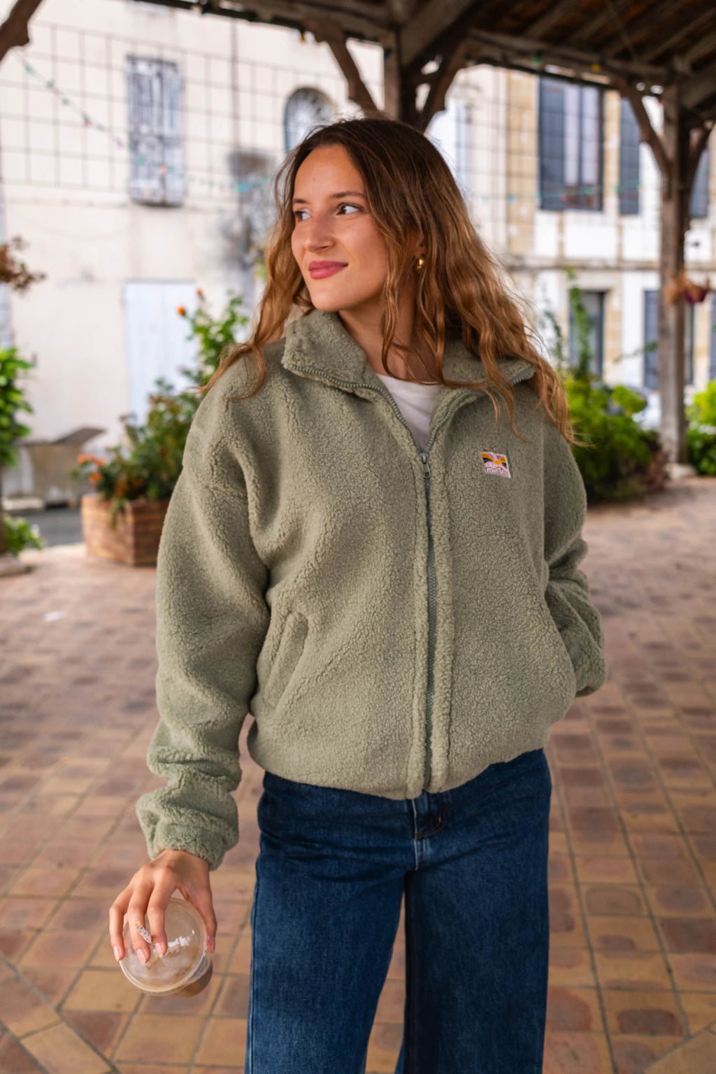 Veste polaire Sofia sauge