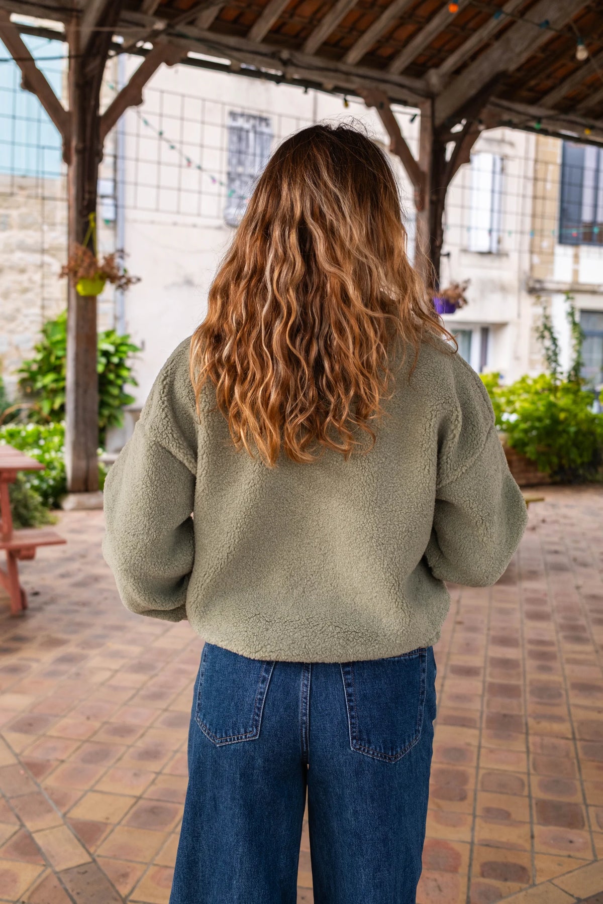 Veste polaire Sofia sauge