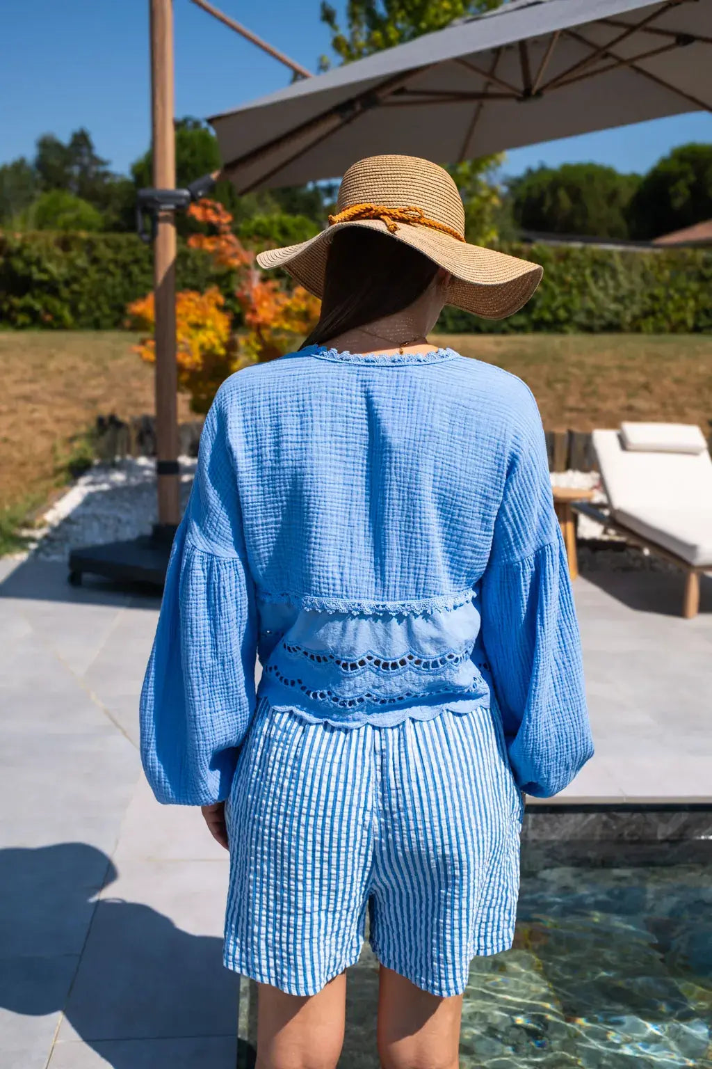 Blouse Clémentine bleue