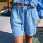 Short Nikos bleu