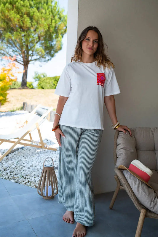 Pantalon Eline kaki
