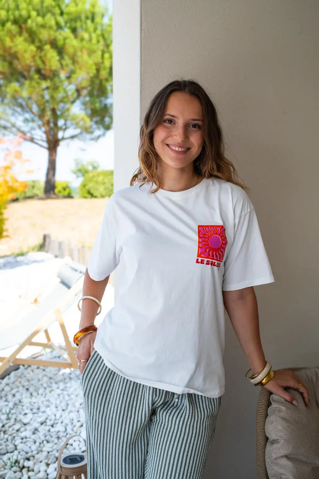 T-shirt Le Soleil écru