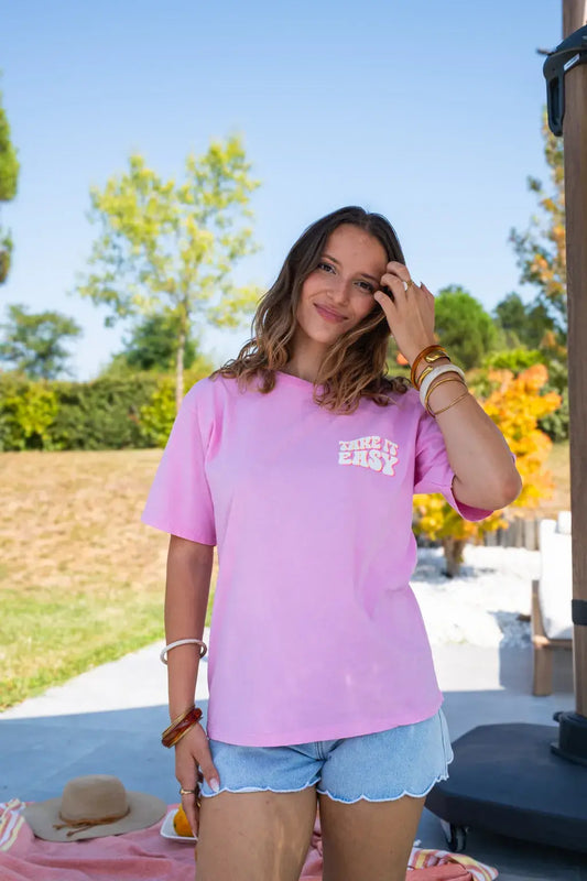 T-shirt Easy rose