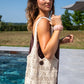 Sac cabas en crochet beige