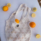 Sac cabas en crochet beige
