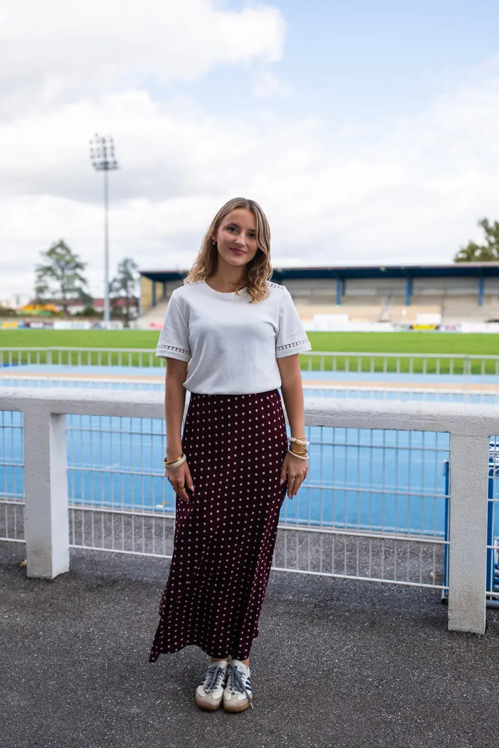 Jupe Léana bordeaux