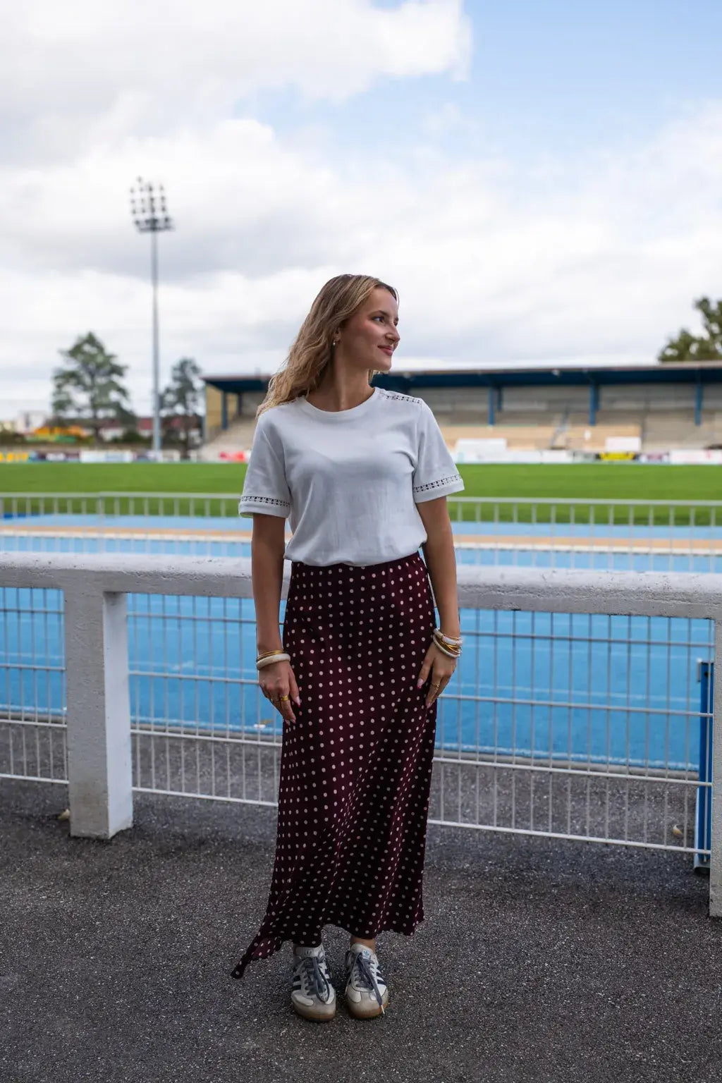 Jupe Léana bordeaux