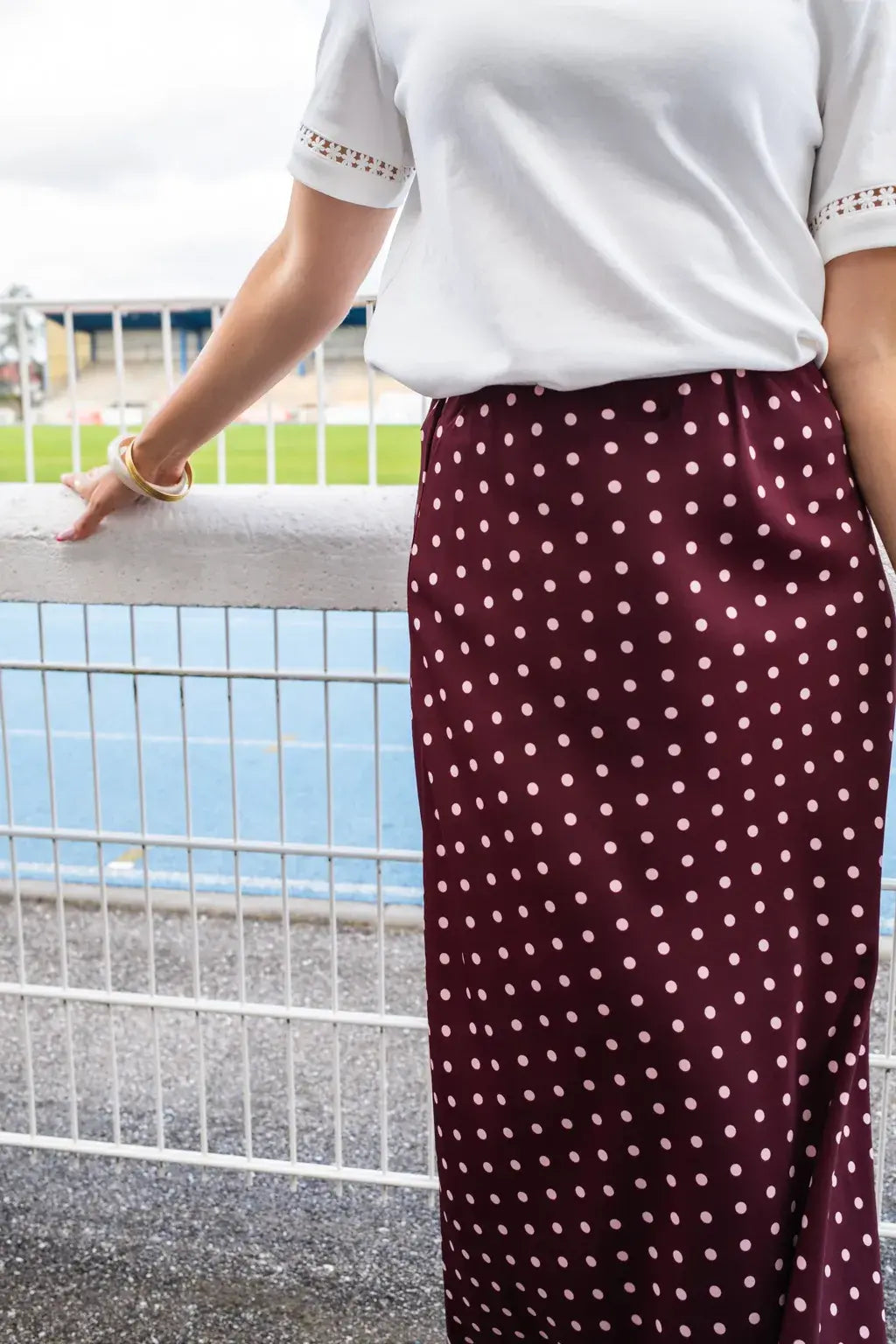 Jupe Léana bordeaux