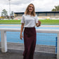 Jupe Léana bordeaux