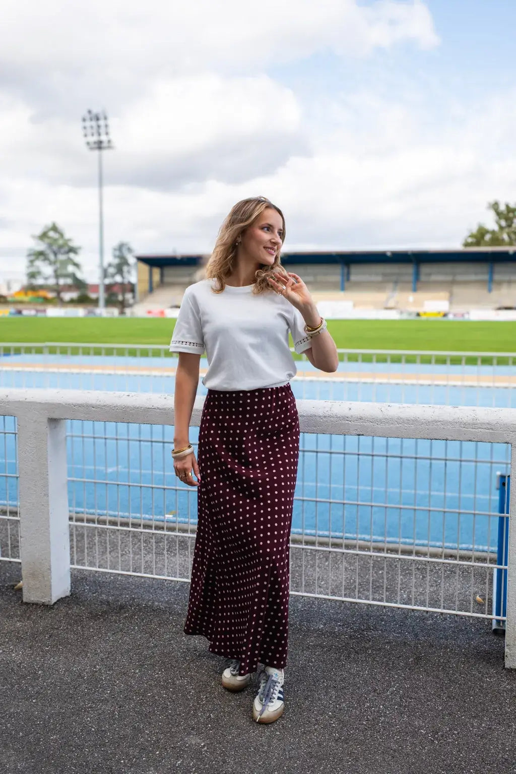 Jupe Léana bordeaux