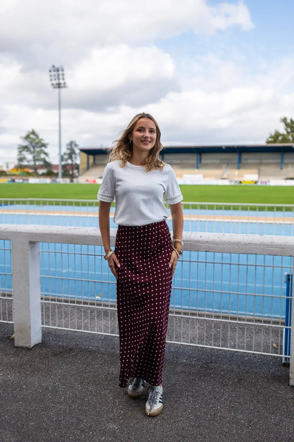 Jupe Léana bordeaux