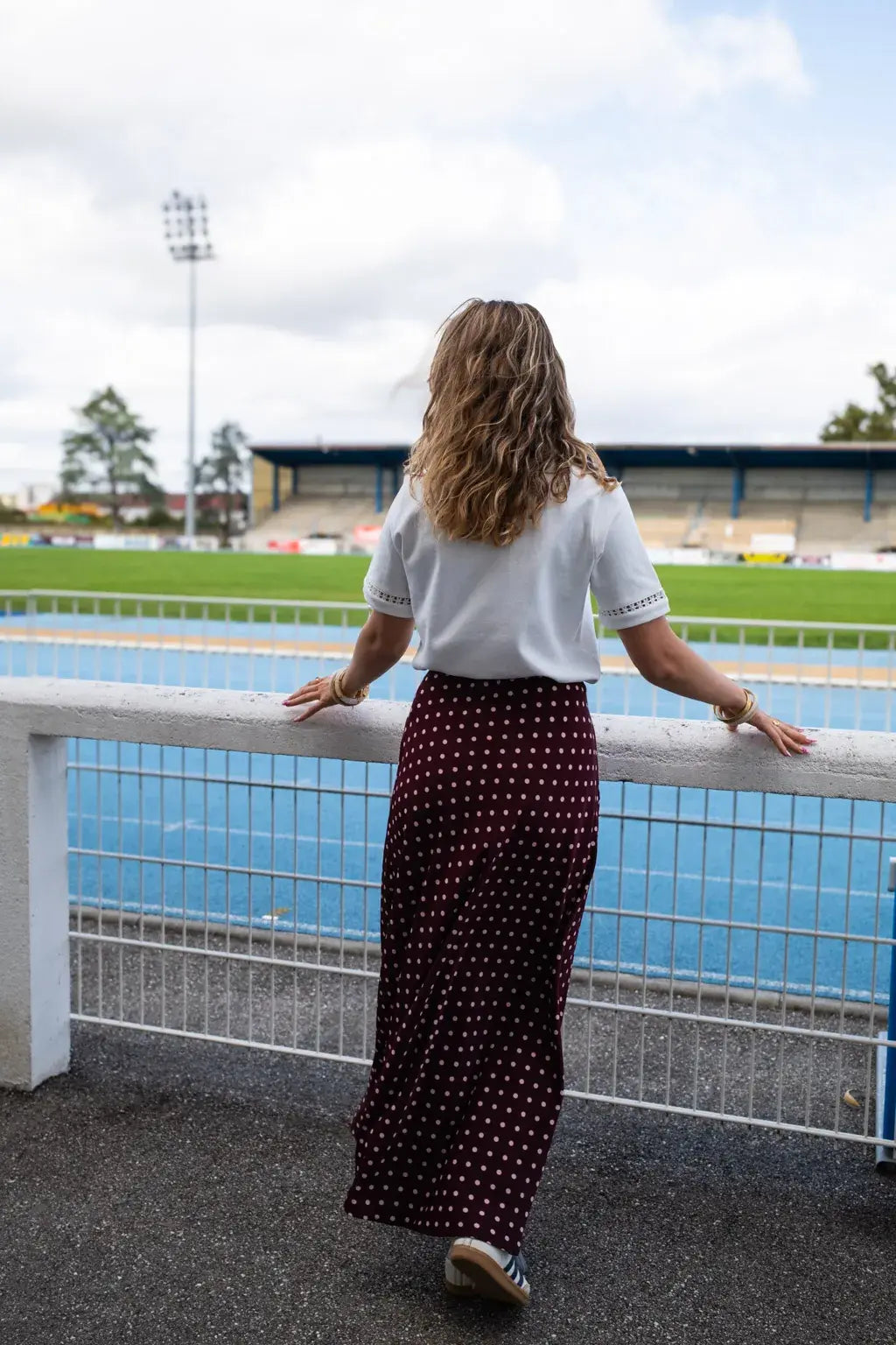 Jupe Léana bordeaux