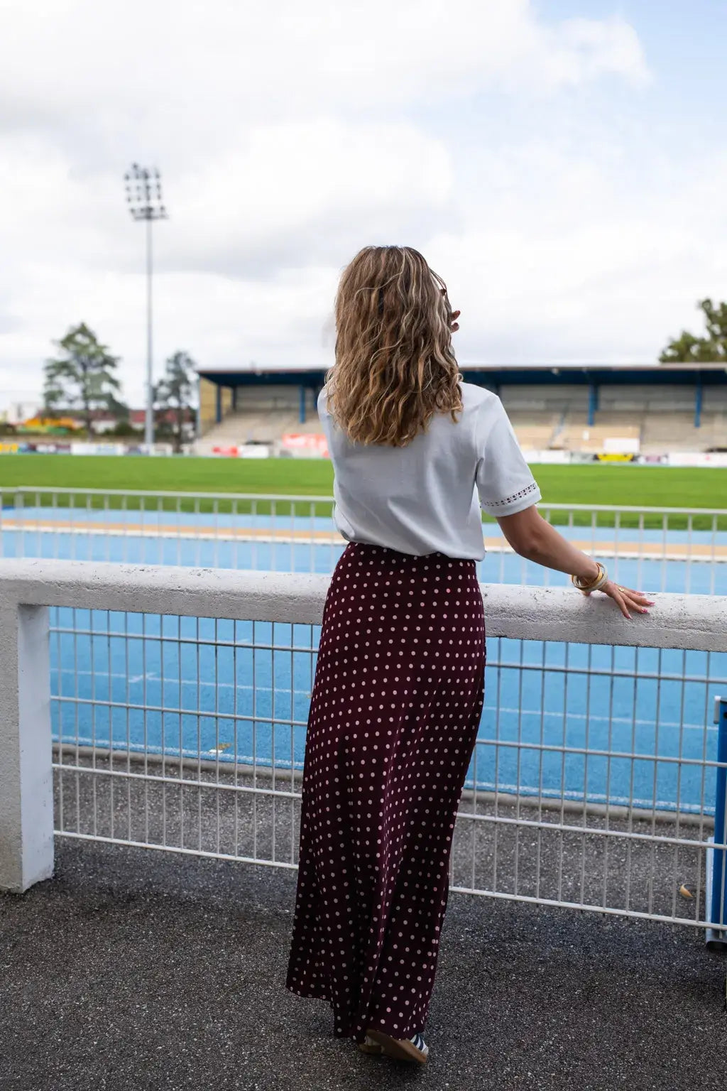 Jupe Léana bordeaux