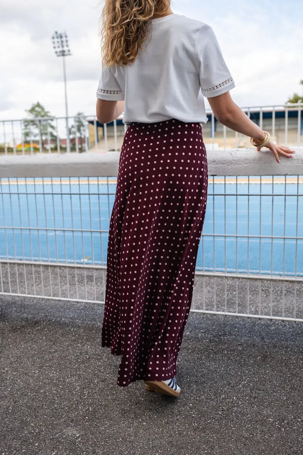 Jupe Léana bordeaux
