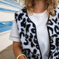 Gilet moumoute Molly léopard
