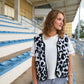Gilet moumoute Molly léopard