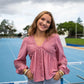 Blouse Balya rose