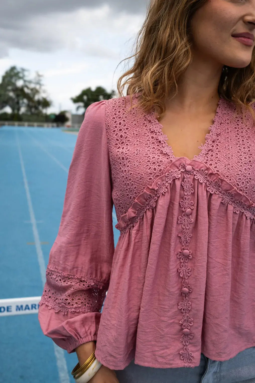 Blouse Balya rose