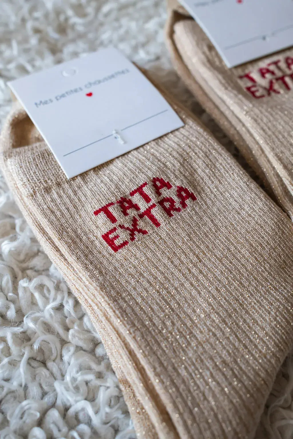 Chaussettes Tata extra beige