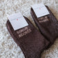 Chaussettes Sœur adorée marron