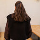 Gilet moumoute Elise chocolat