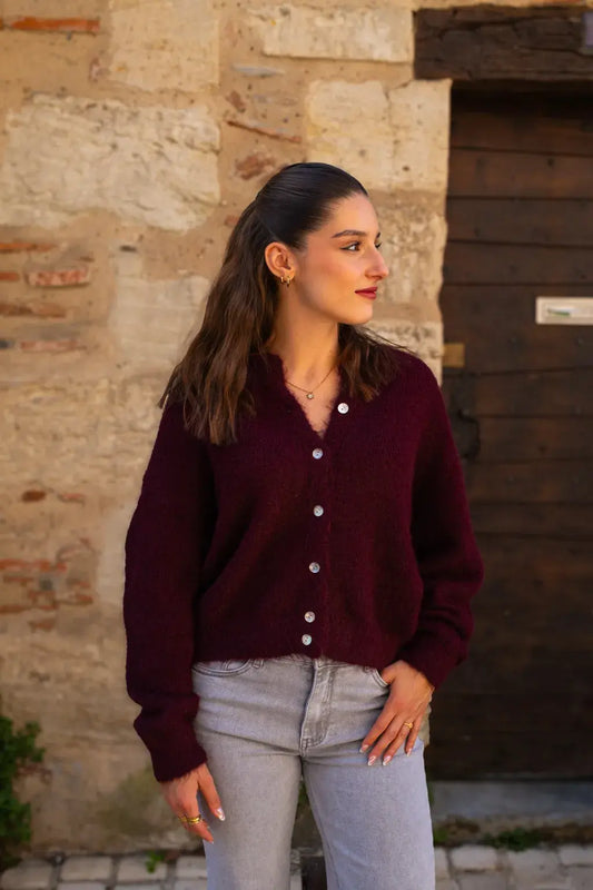 Gilet Pepa burgundy