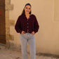 Gilet Pepa burgundy