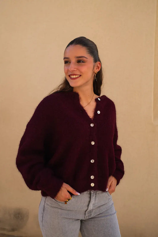 Gilet Pepa burgundy