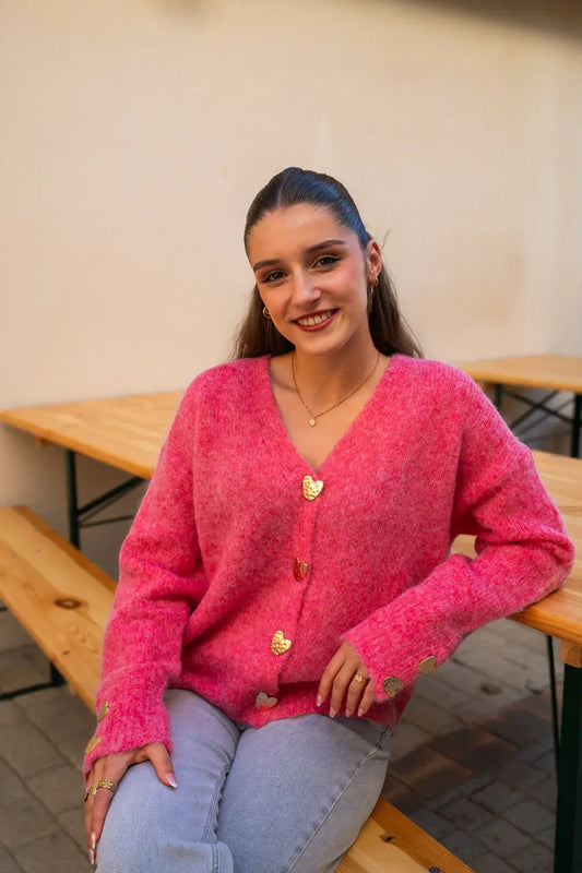Gilet Maja rose