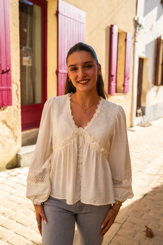 Blouse Balya écru