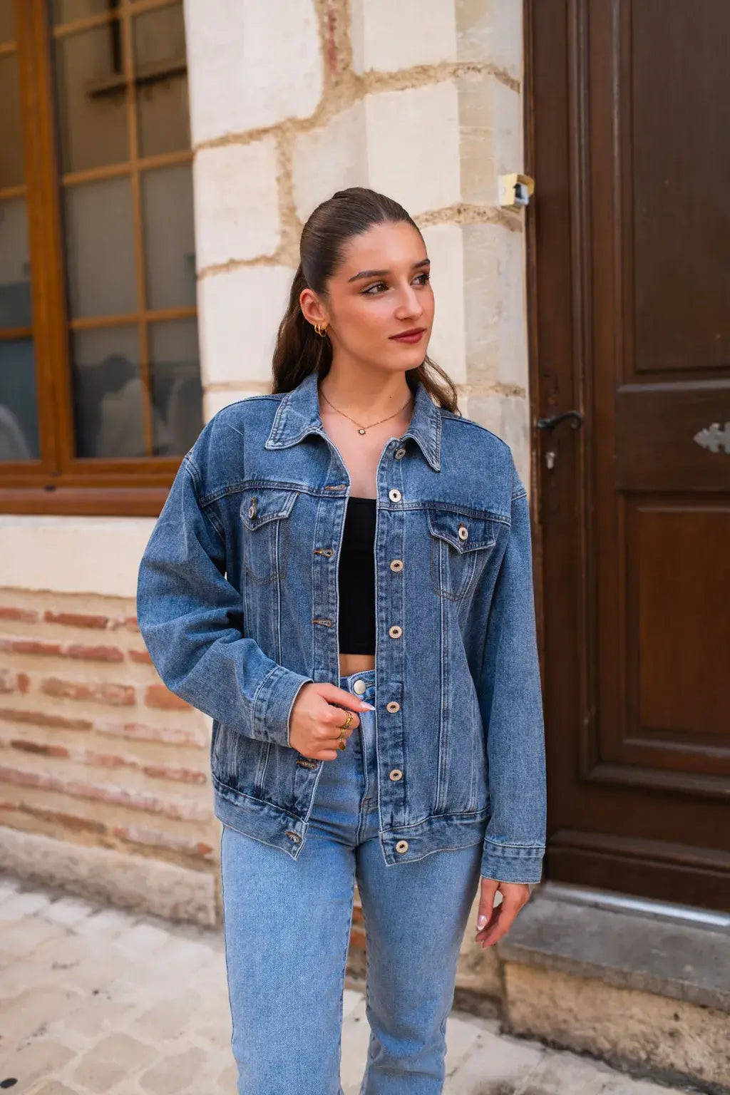 Veste en jean Love