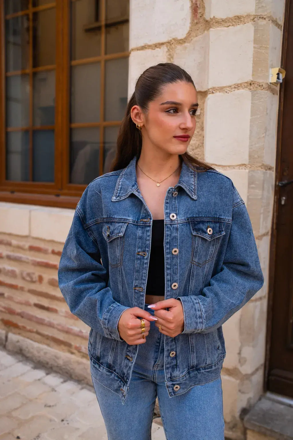 Veste en jean Love