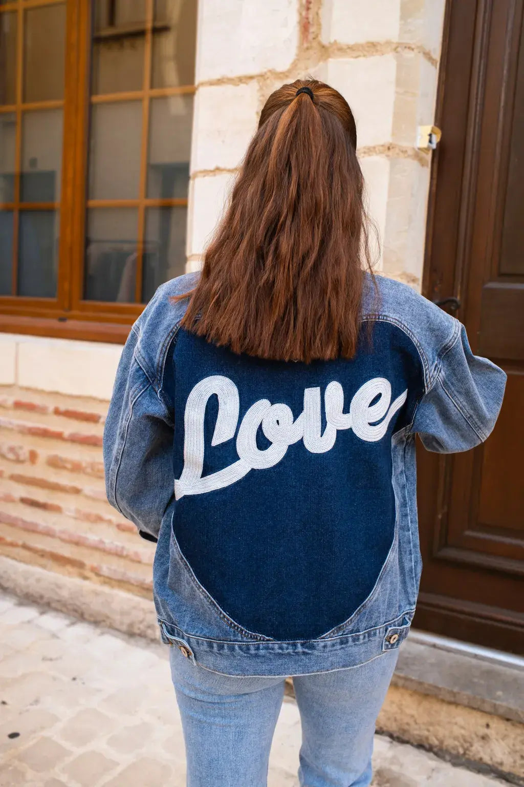 Veste en jean Love