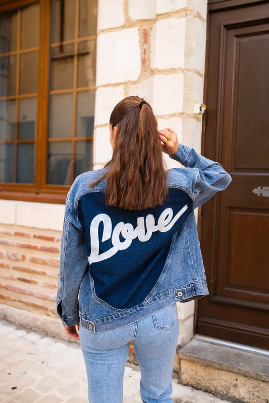 Veste en jean Love