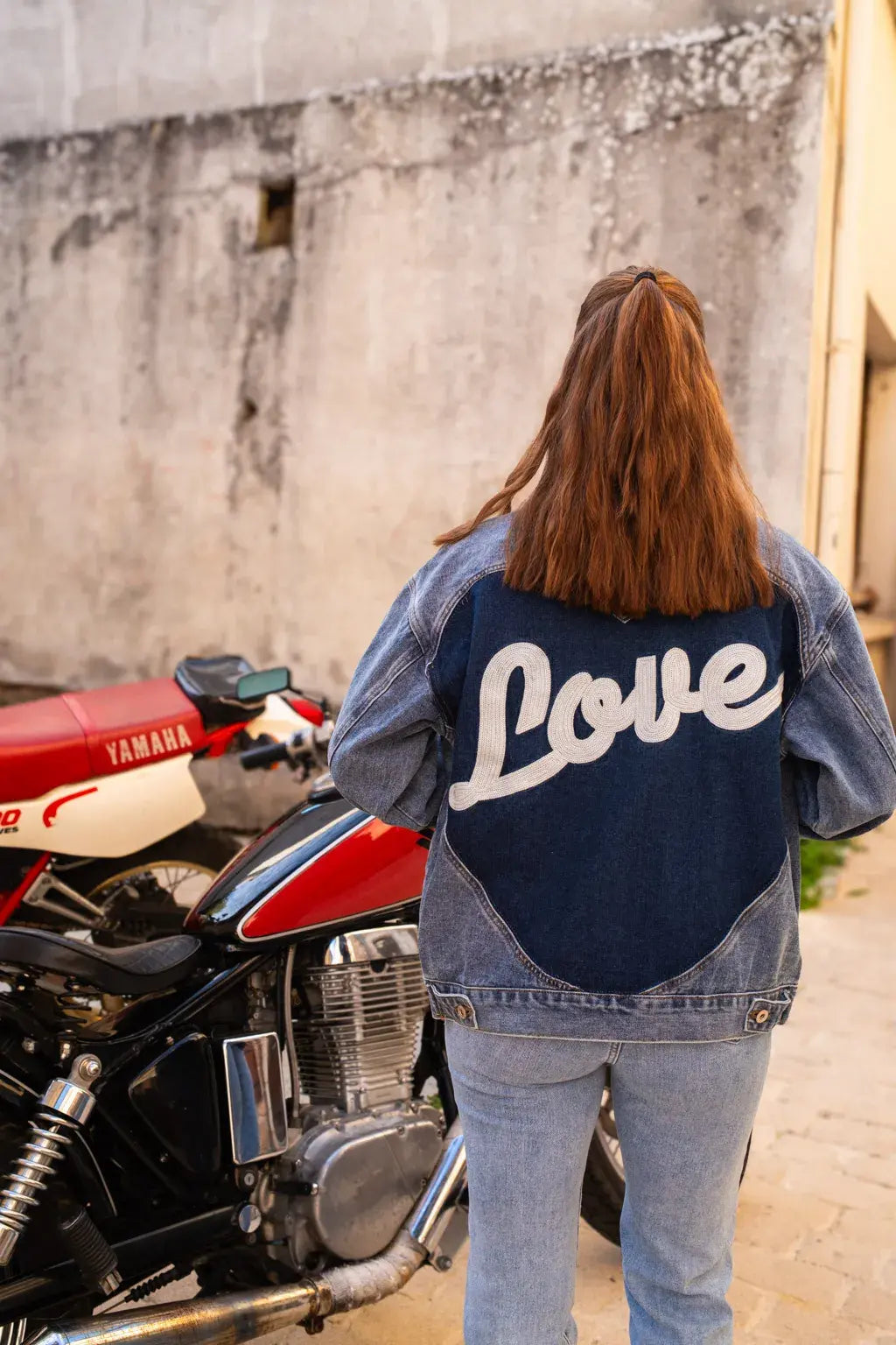 Veste en jean Love