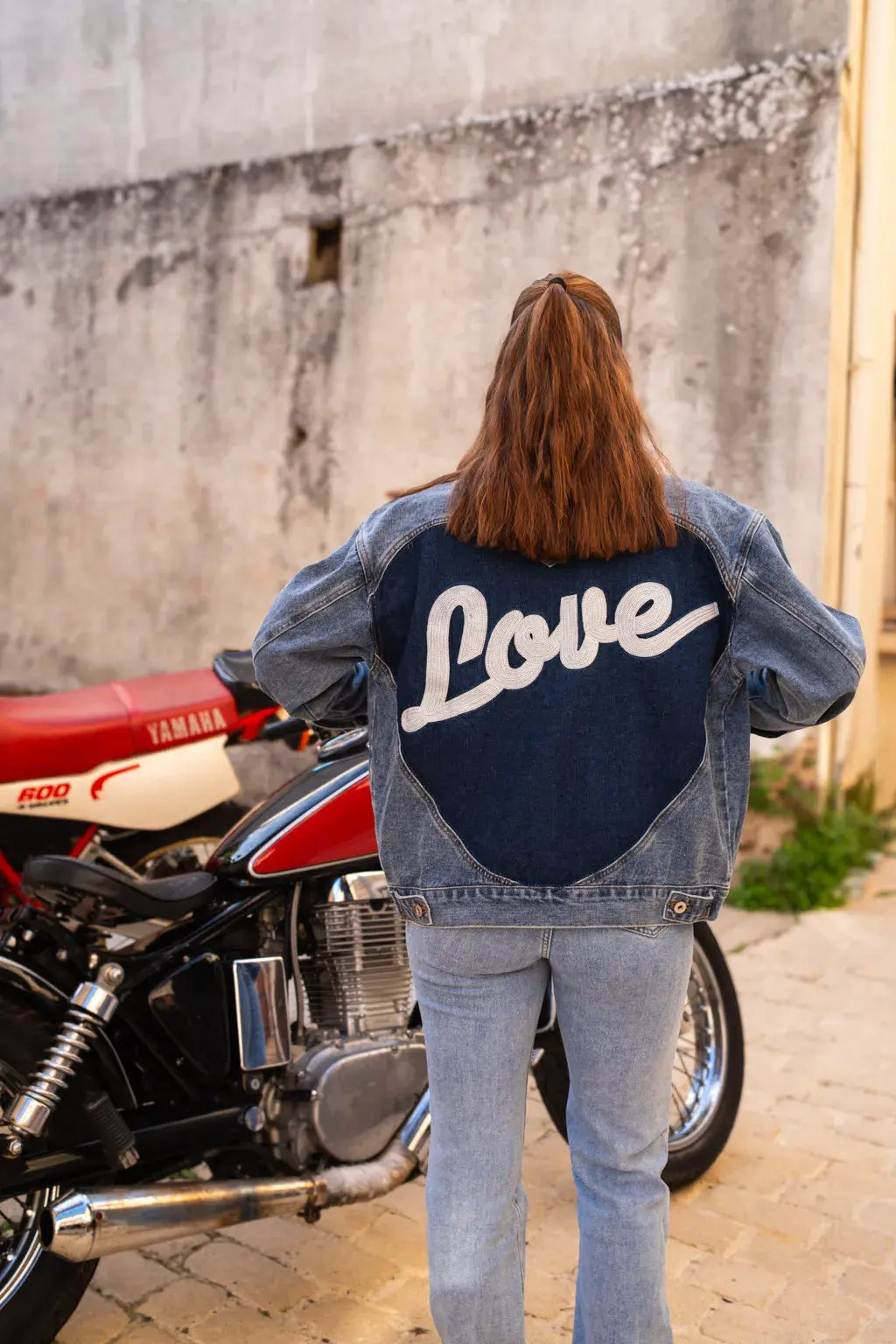 Veste en jean Love