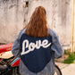 Veste en jean Love