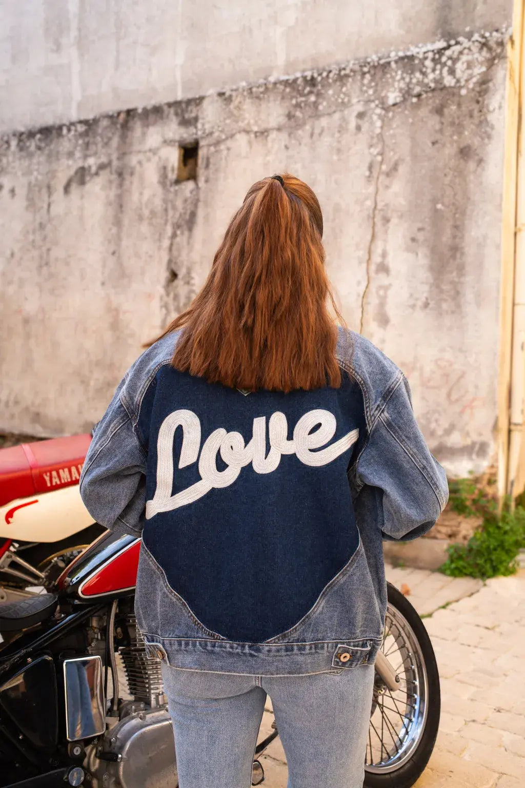 Veste en jean Love