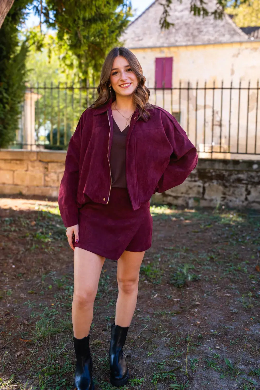 Veste Taoh bordeaux