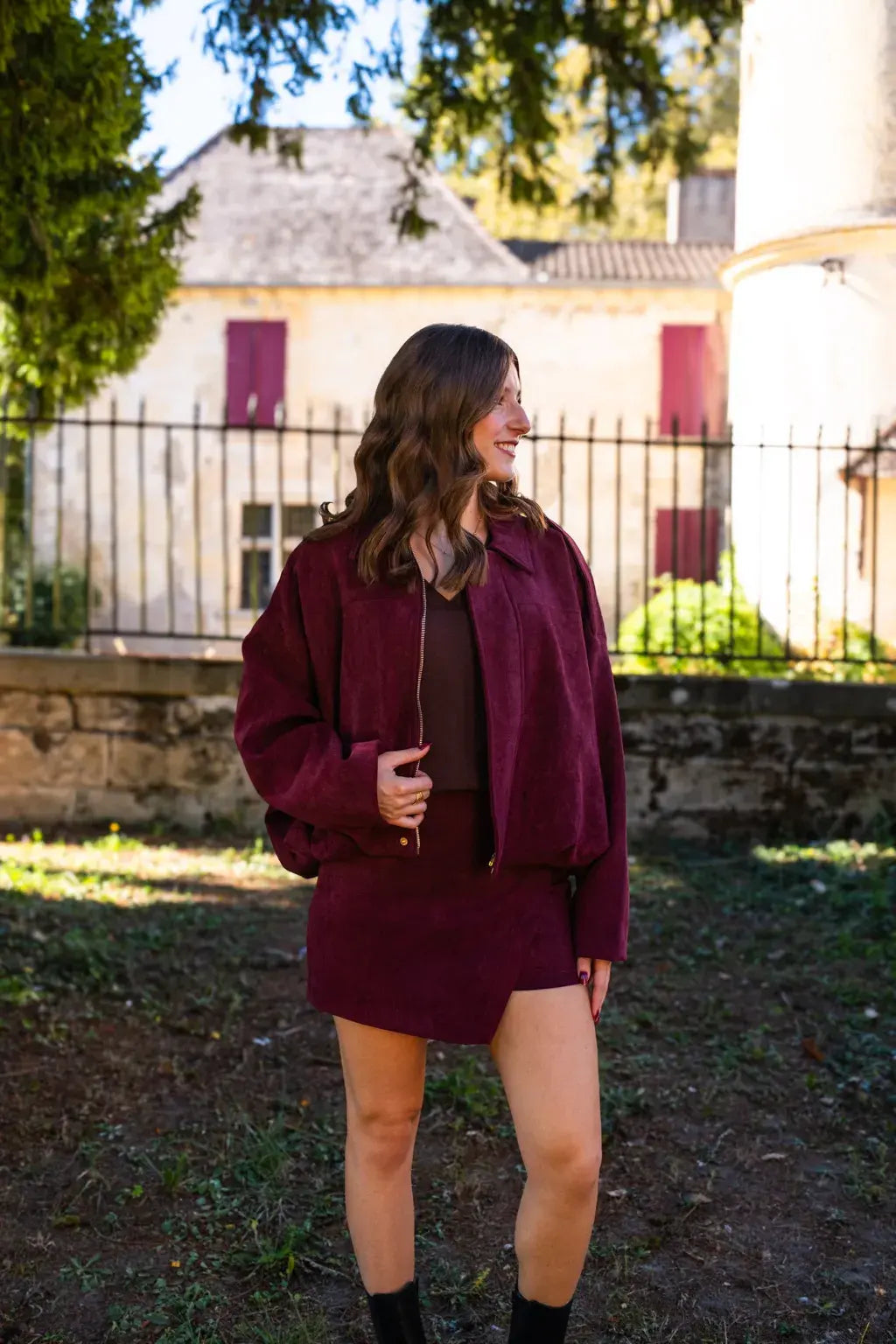 Veste Taoh bordeaux