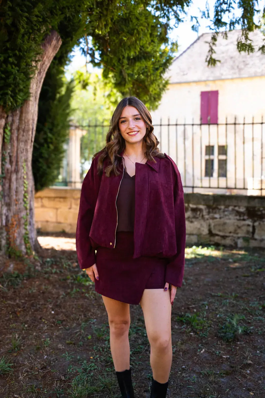 Veste Taoh bordeaux